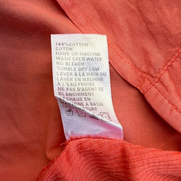 Standard James Perse Lightweight Melon Button Down Shirt Size M/L Stretchy Side - Picture 6 of 9